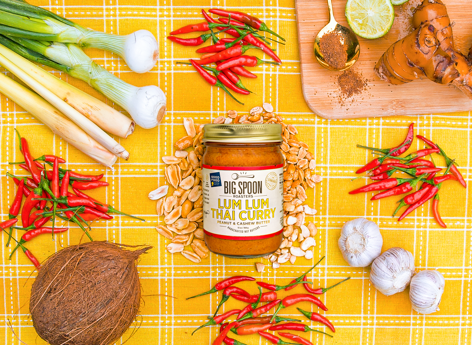 2024 Good Food Award Winner: Lum Lum Thai Curry Peanut & Cashew Butter