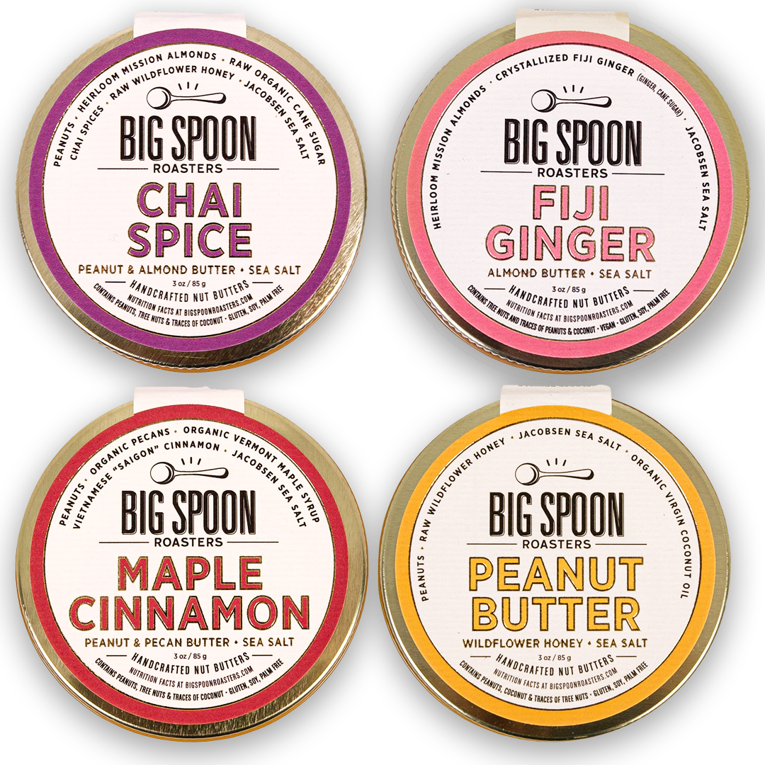 Big Spoon Nut Butters Mini Peanut Butter Variety Pack - 4 flavors