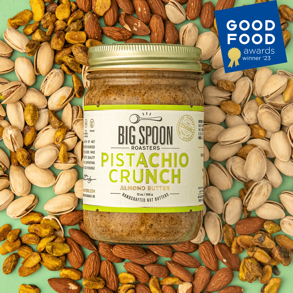 2023 Good Food Award Winner: Pistachio Crunch Almond Butter
