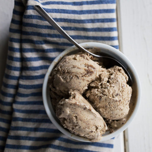 espresso almond butter ice cream