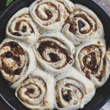 Chocolate Chunk Banana Bread Cinnamon Rolls