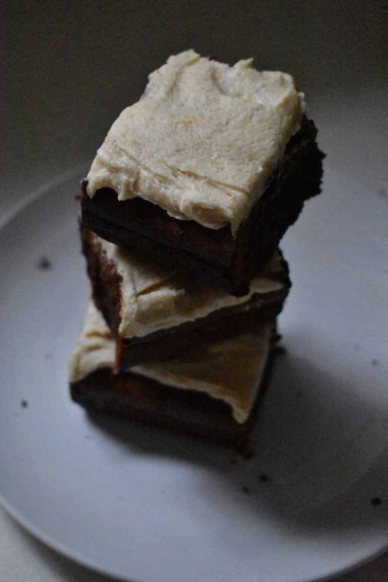 Brownies with Cashew Butter Frosting