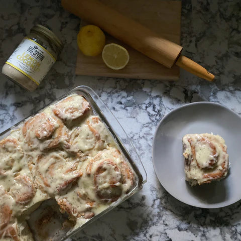 Lemon Poppyseed Sweet Rolls from above