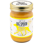 Jar of Big Spoon Roasters Wag Butter Banana Flax Recipe on a white background