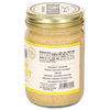 side of jar of Lemon Cookie Cashew & Coconut Butter showing nutrition facts and ingredients