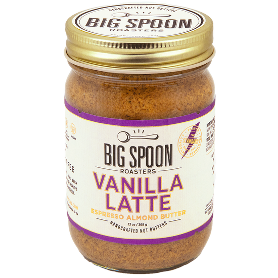 Jar of Big Spoon Roasters Vanilla Latte espresso almond butter 