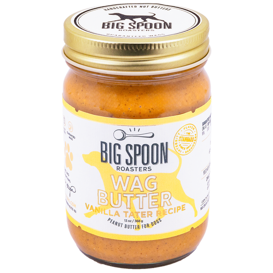 Jar of Big Spoon Roasters Vanilla Tater Wag Butter