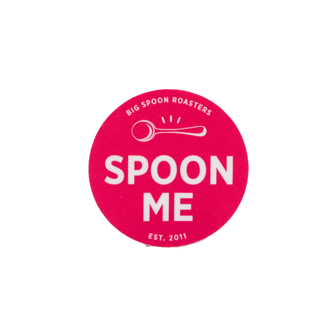 Big Spoon Roasters Spoon Me Sticker - Fiji Ginger Pink