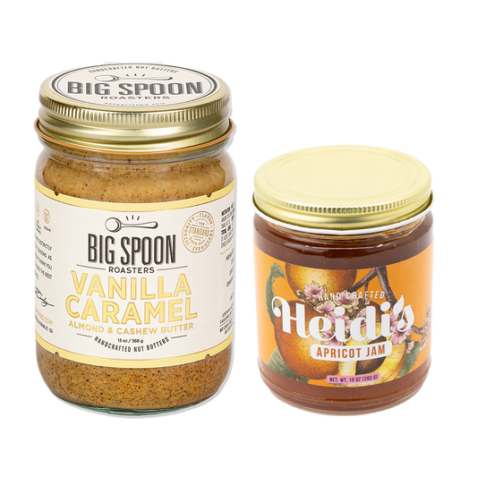 MAR/APR Featured AB&J - Vanilla Caramel + Heidi's Jam Factory Apricot Jam