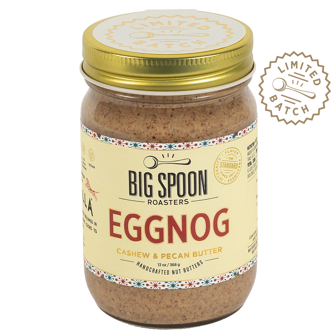 Jar of Eggnog Cashew & Pecan Butter