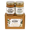 A gift set of Chocolate Sea Salt and Toasted Coconut nut butters