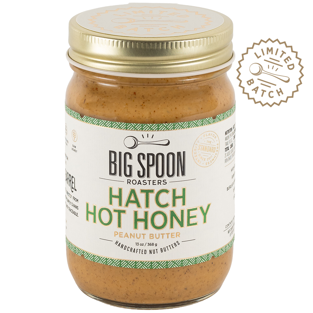 Jar of Hatch Hot Honey peanut butter