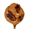 Spoonful of Toffee Crunch Peanut & Cashew Butter studded with Laurie Ellen's candied pecans