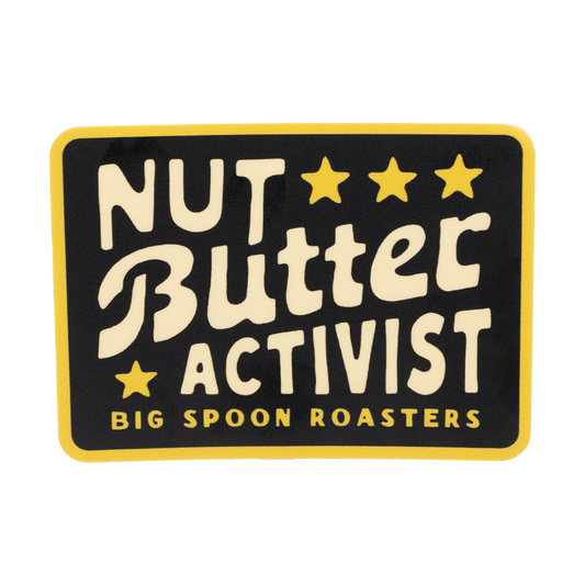 Big Spoon Roasters Nut Butter Activist Rectangle Sticker