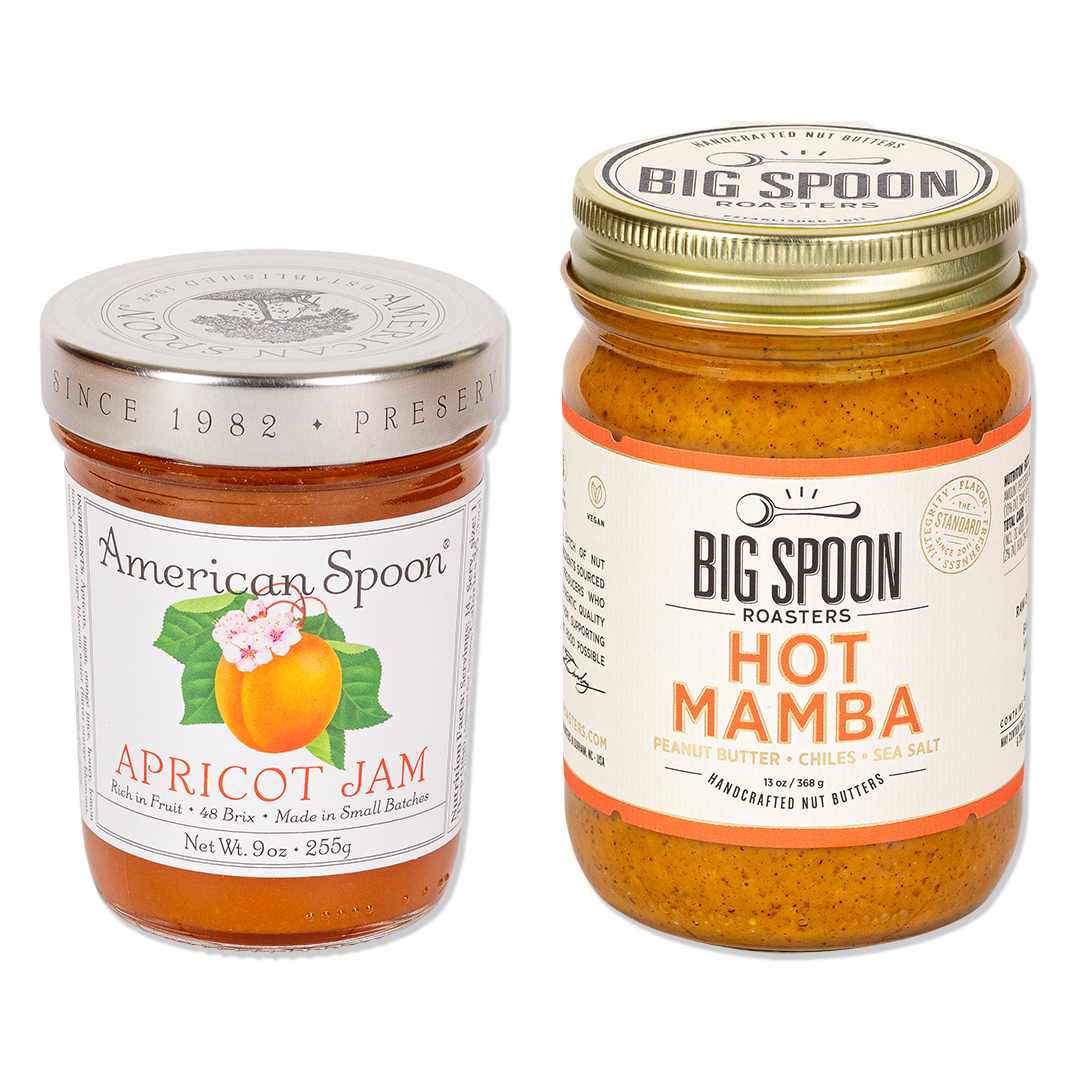 November Featured PB&J - Hot Mamba + American Spoon Apricot Jam