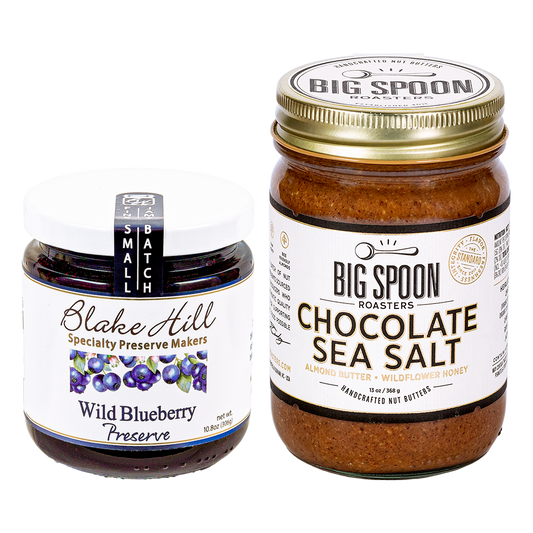 September Featured AB&J - Chocolate Sea Salt + Blake Hill Wild Blueberry