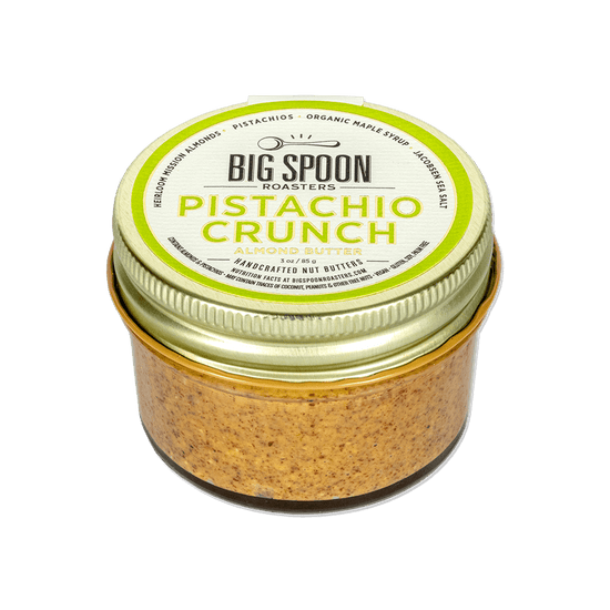 A 3oz jar of Pistachio Crunch