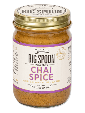 13oz jar of Chai Spice Peanut & Almond Butter