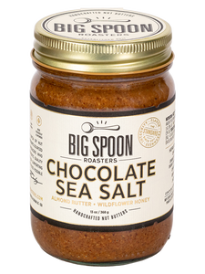 13oz jar of Chocolate Sea Salt Almond Butter