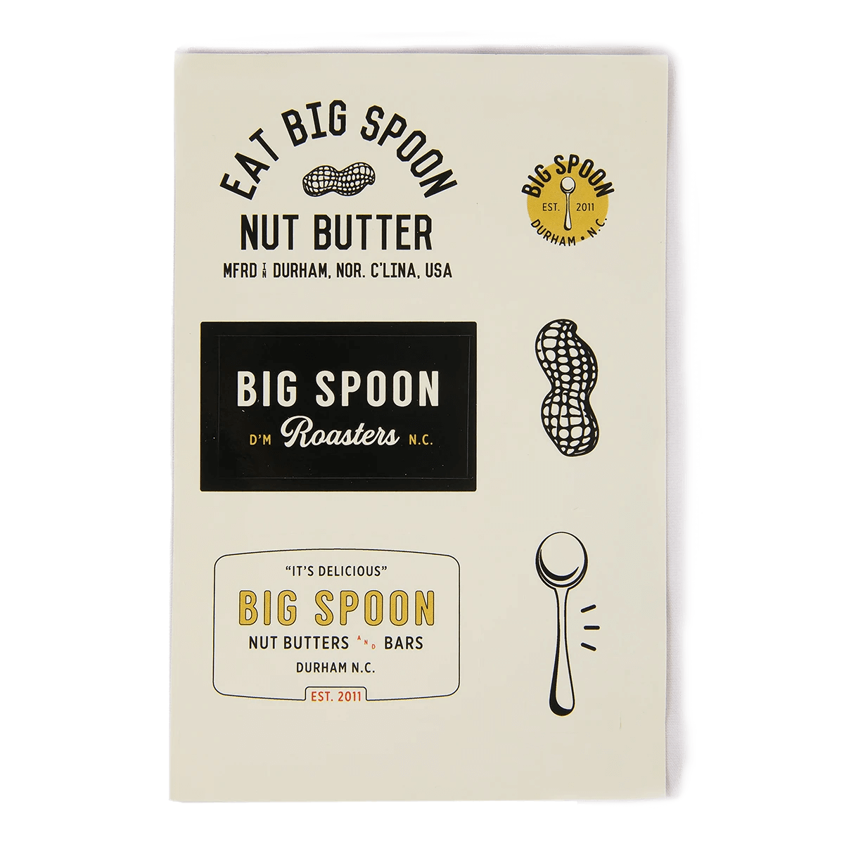 Big Spoon Roasters sticker sheet